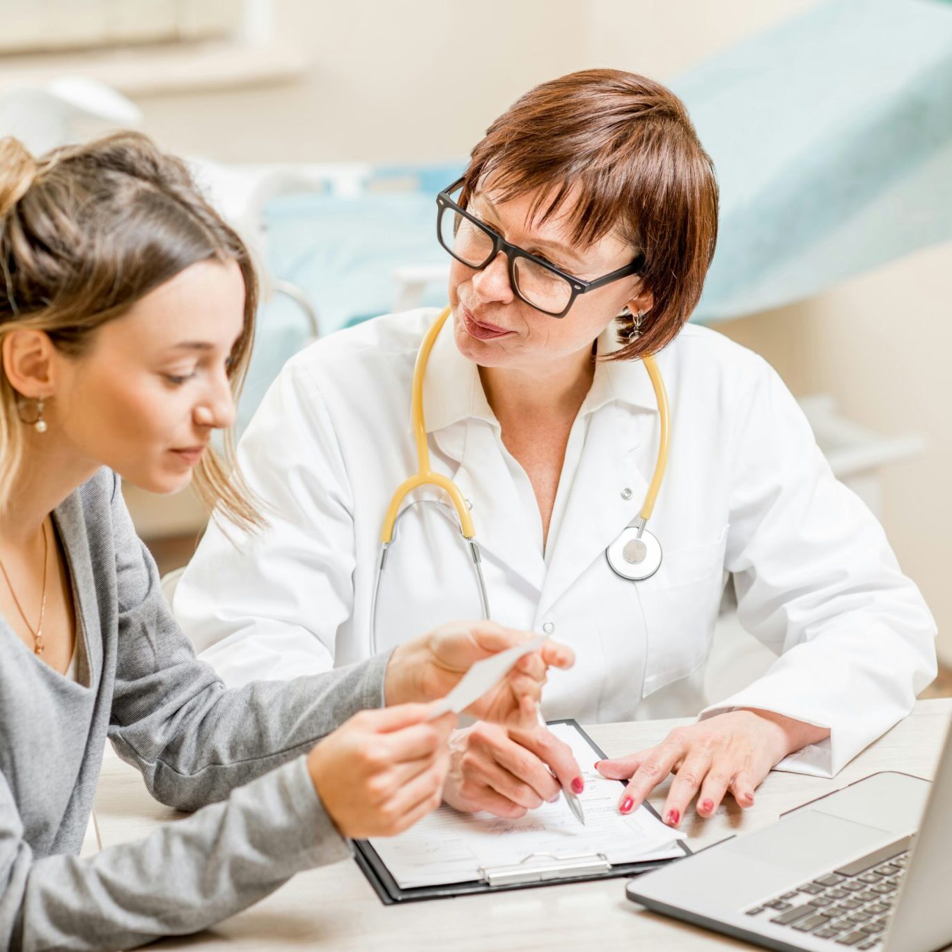 Doctor consulting with patient about treatment options